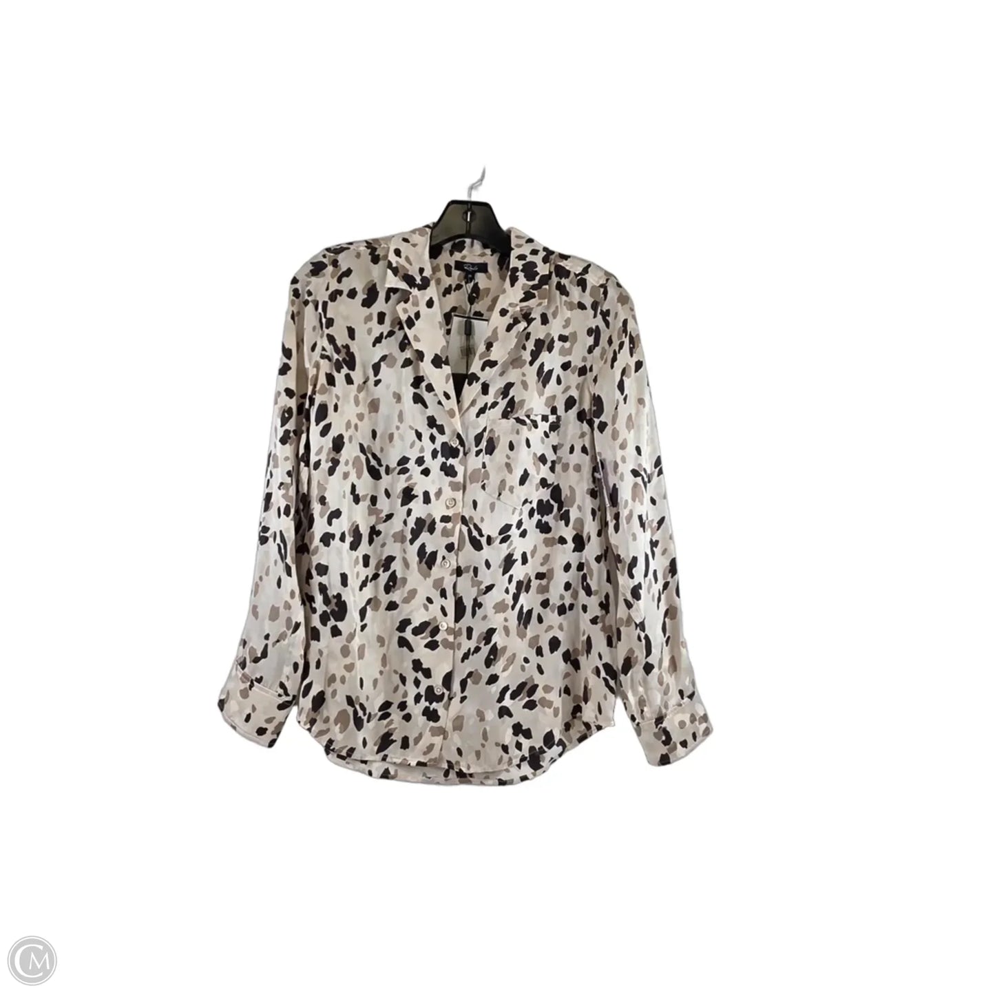 Top Long Sleeve By Rails In Brown & Tan, Size: Xs