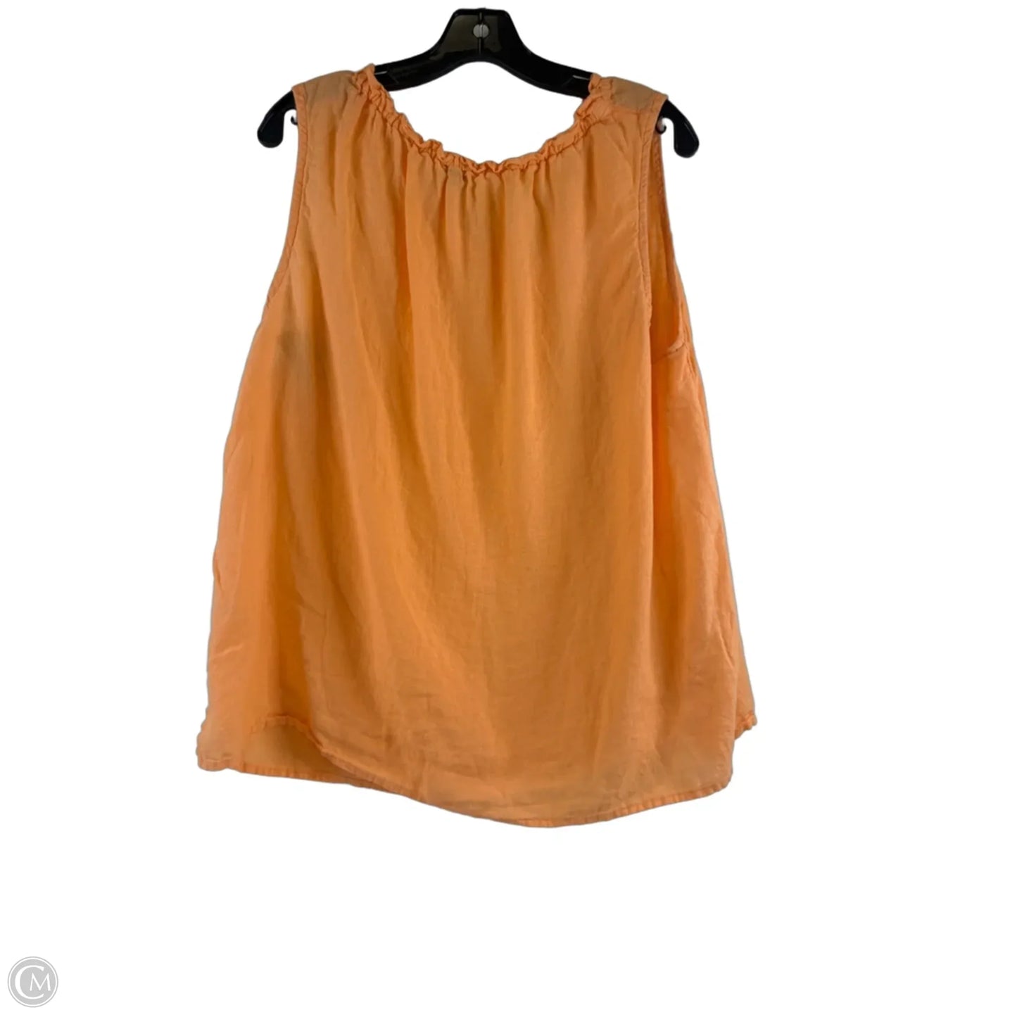 Top Sleeveless By Talbots In Orange, Size: 2x