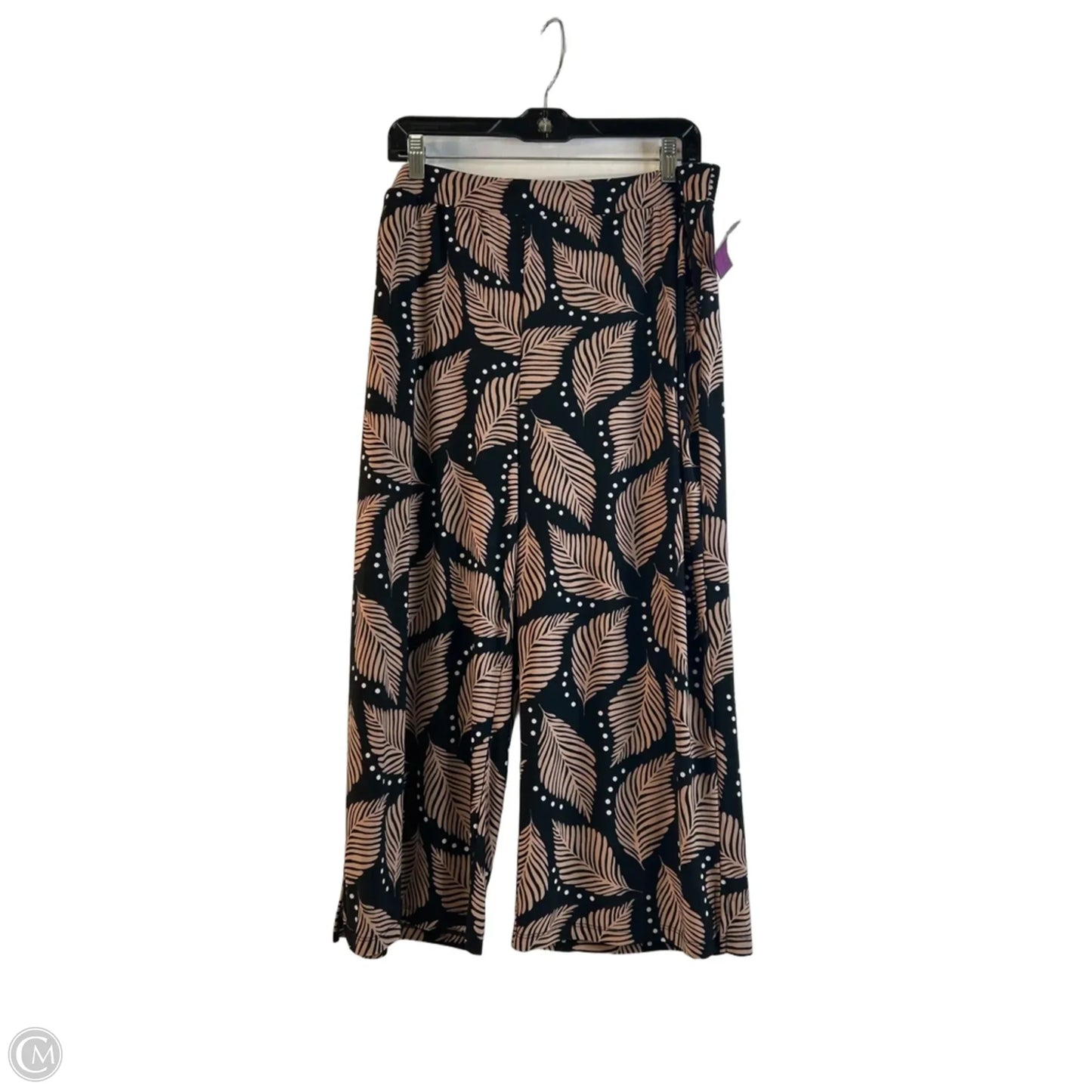 Pants Set 2pc By Attitude In Black & Brown, Size: Lp