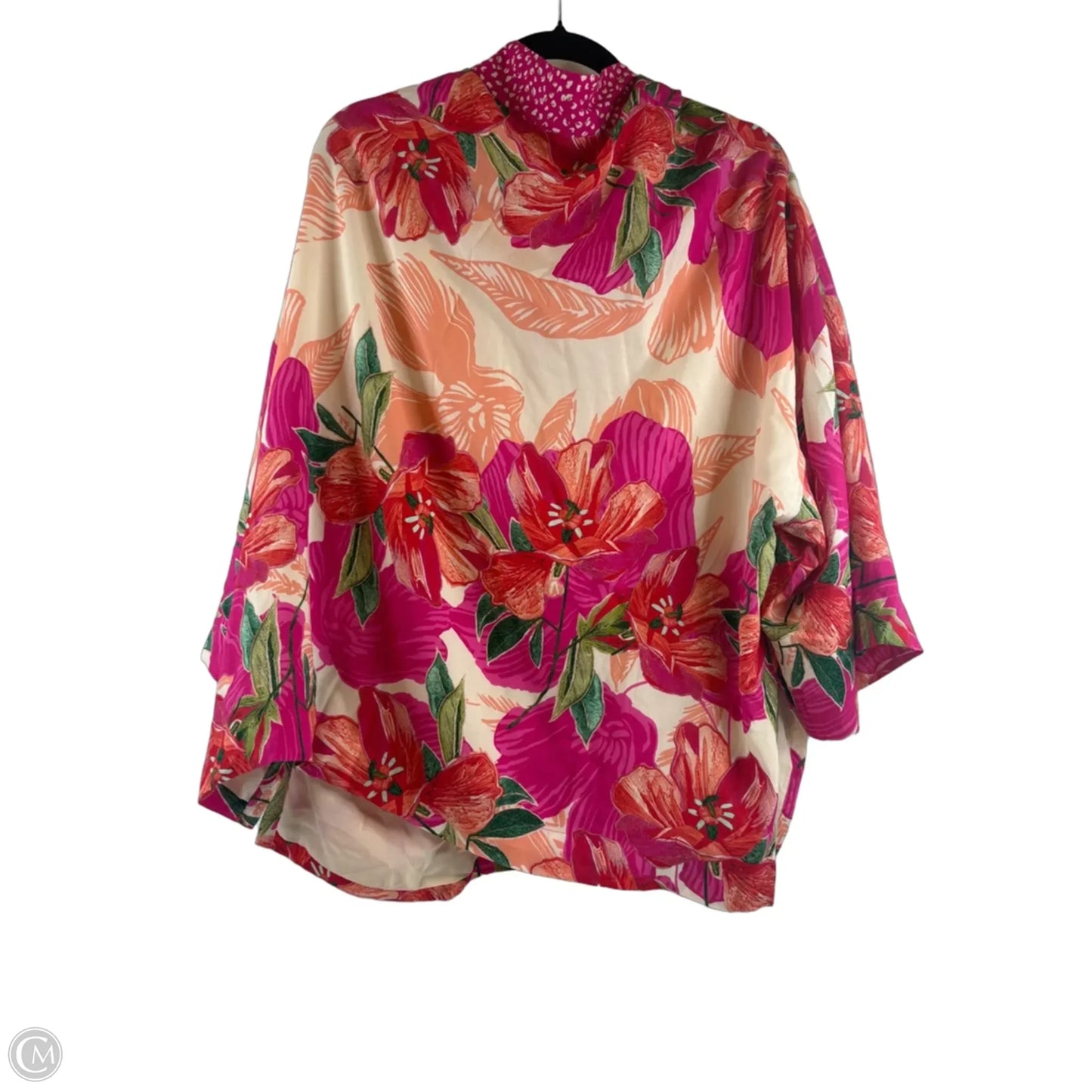 Kimono By Chicos In Pink & Tan, Size: L