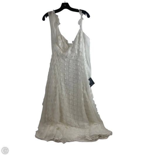 Dress Party Midi By Lulus In White, Size: M