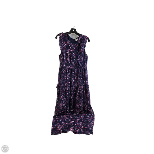 Dress Casual Maxi By J. Crew In Blue & Red, Size: Xl
