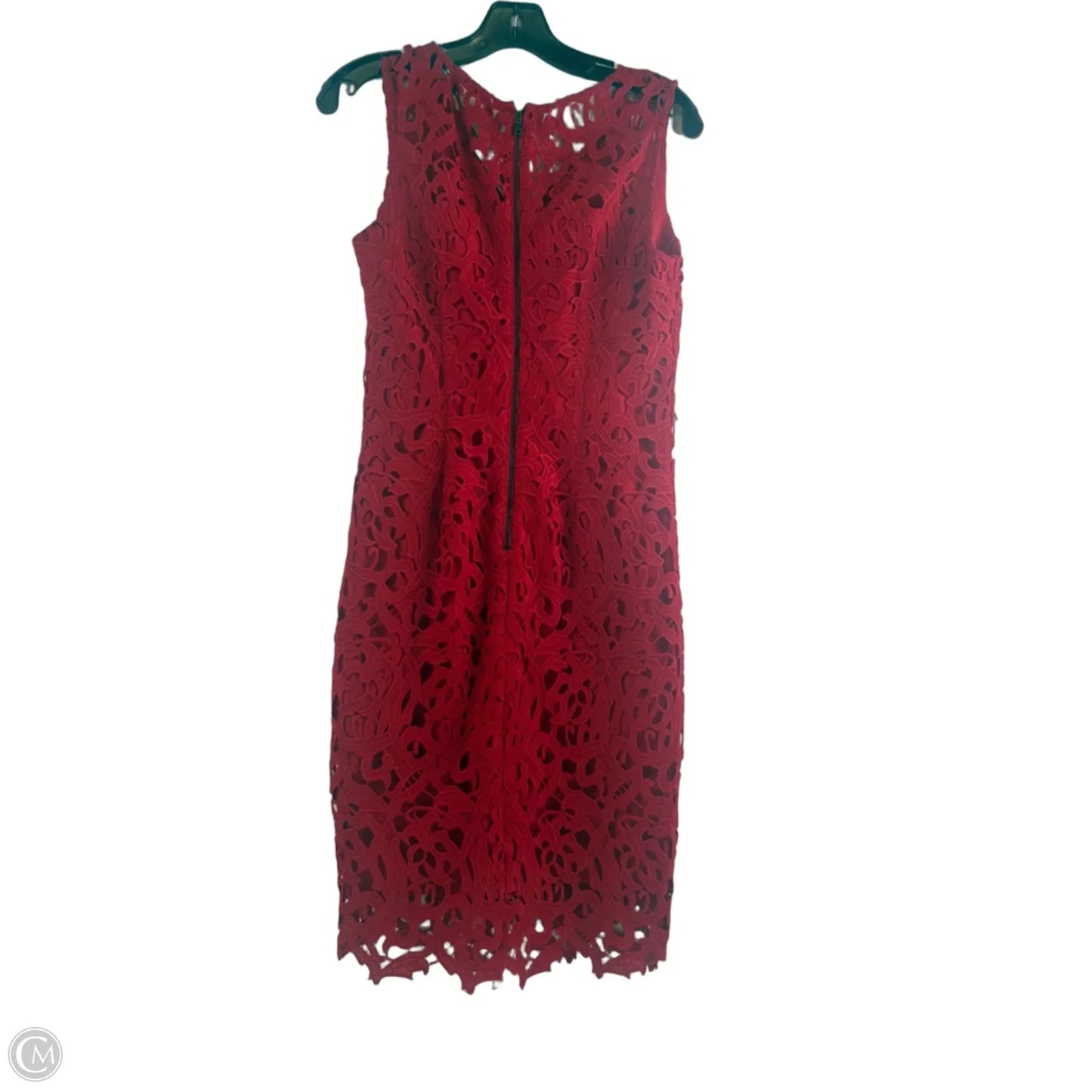 Dress Casual Midi By T Tahari In Red, Size: S