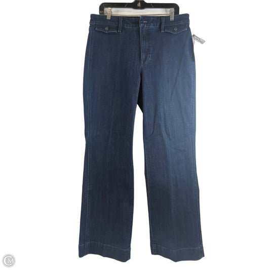 Jeans Wide Leg By Talbots In Blue Denim, Size: 12