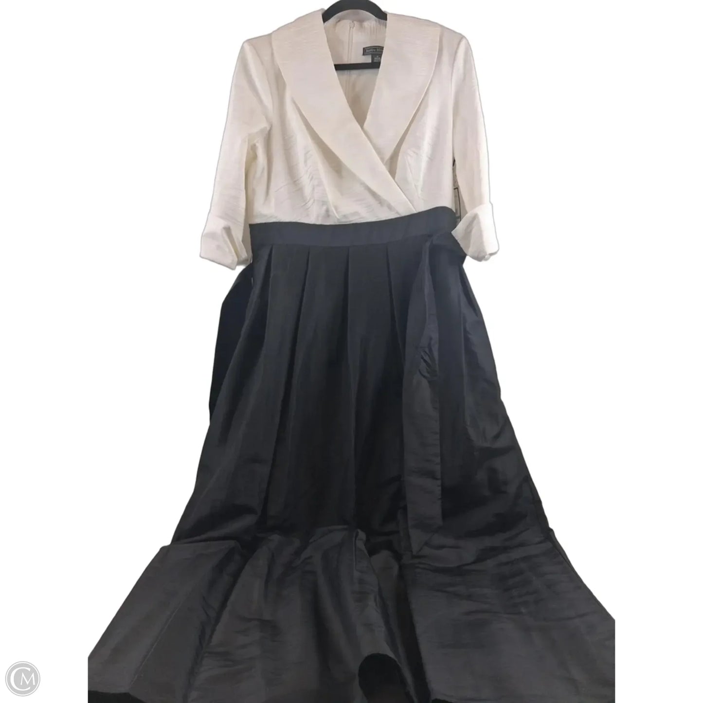 Dress Party Long By Jessica Howard In Black & White, Size: Xl
