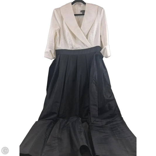 Dress Party Long By Jessica Howard In Black & White, Size: Xl