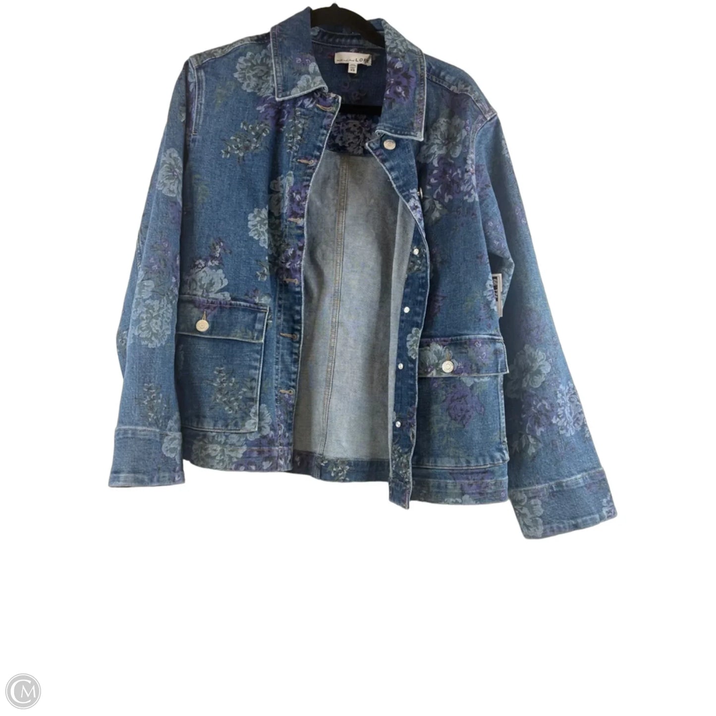 Jacket Denim By Loft In Blue Denim, Size: Xs
