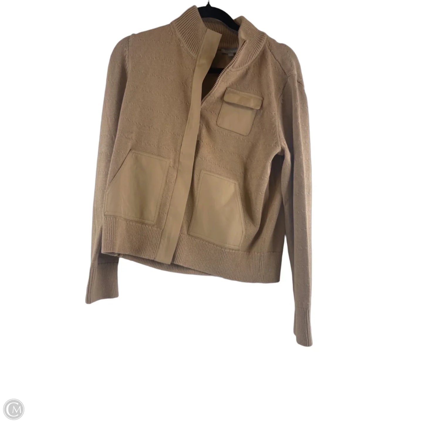 Sweater Cardigan By Talbots In Brown, Size: S