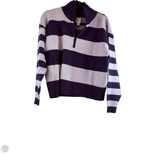 Sweater By Maeve In Blue & Grey, Size: Xs
