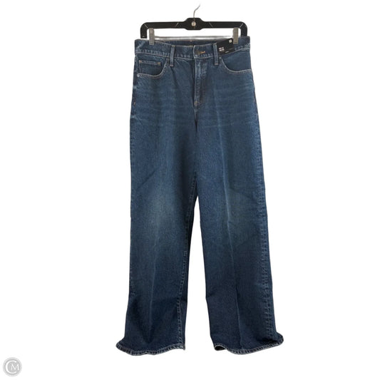 Jeans Wide Leg By Express In Blue Denim, Size: 6