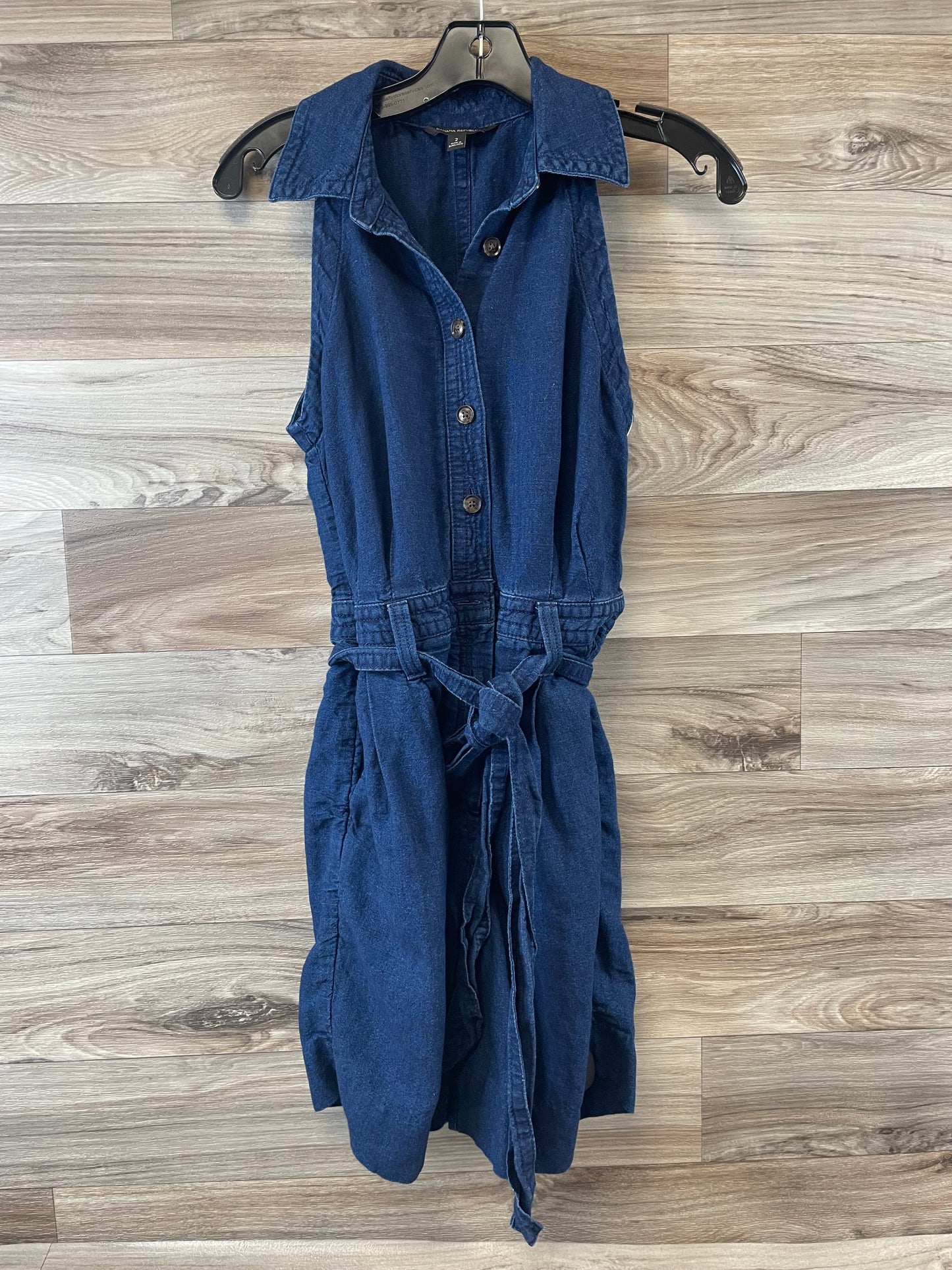 Blue Denim Romper Banana Republic, Size Xs