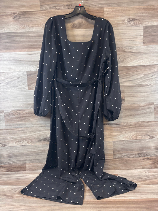 Jumpsuit By Shein In Polkadot Pattern, Size: Xl