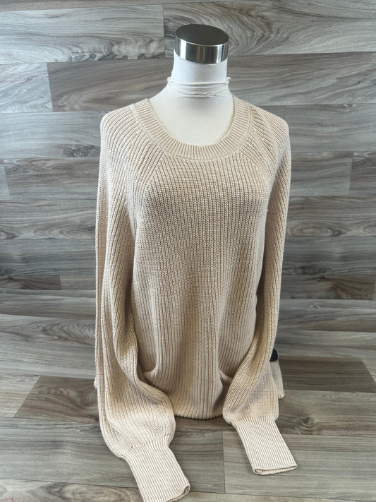 Top Long Sleeve By Jessica Simpson In Tan, Size: L