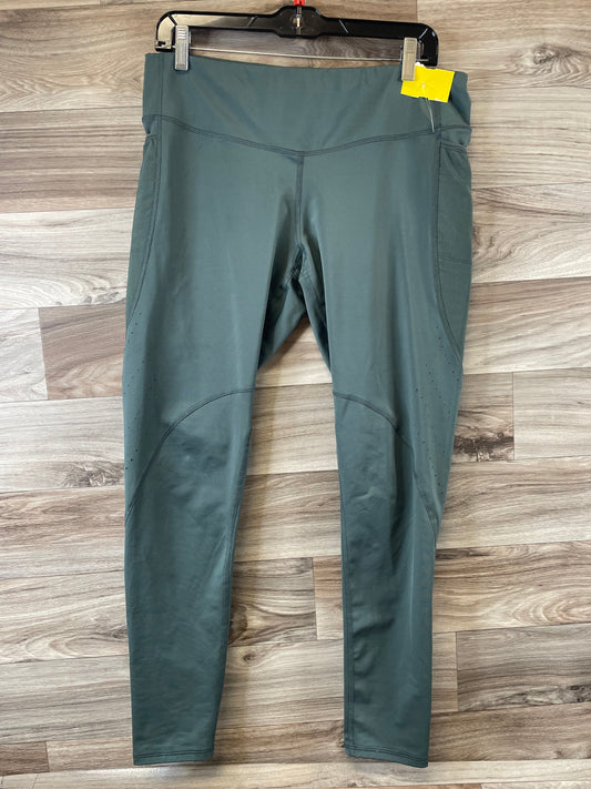 Athletic Leggings By Champion In Green, Size: Xl