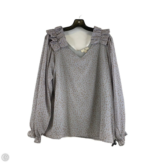 Top Long Sleeve By Entro In Animal Print, Size: M