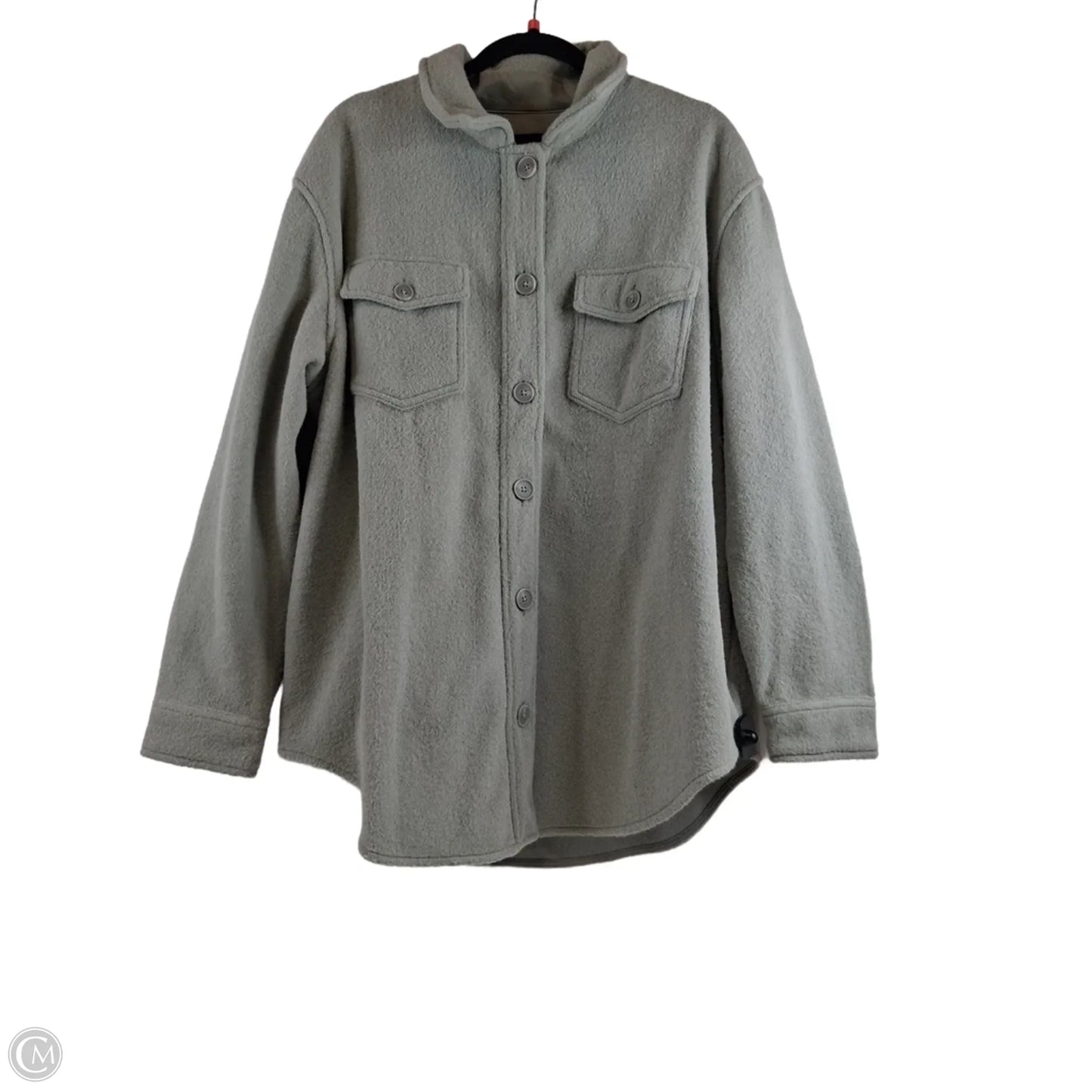 Jacket Shirt By Hilary Radley In Green, Size: Xl