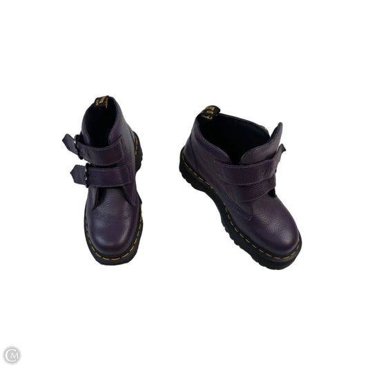 Boots Combat By Dr Martens In Purple, Size: 9.5