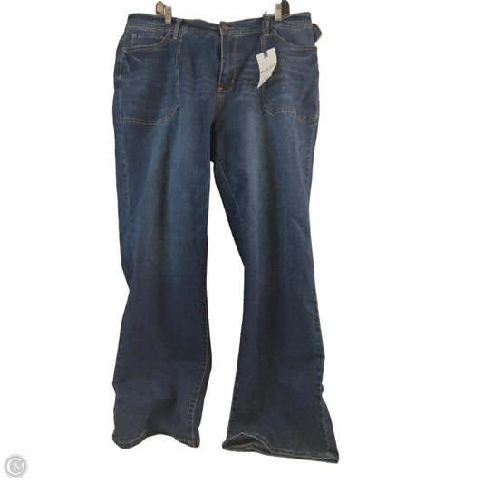 Jeans Boot Cut By Wallflower In Blue Denim, Size: 20