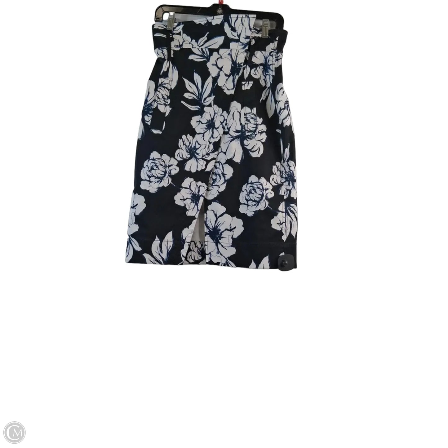 Skirt Midi By Clothes Mentor In Black & Blue, Size: 2