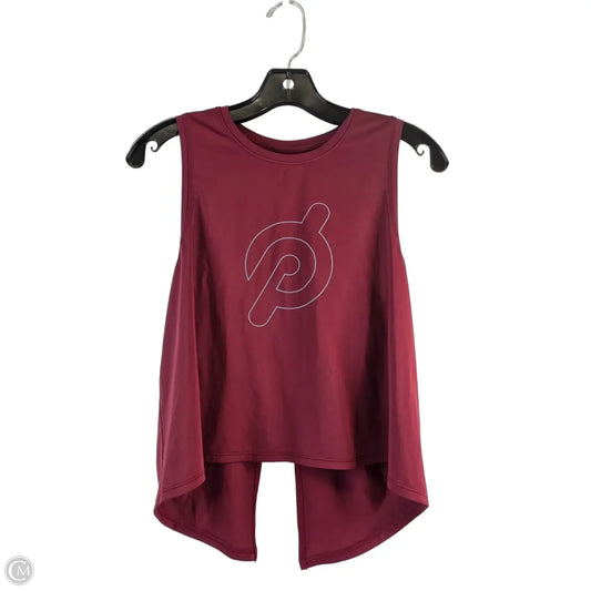 Athletic Tank Top By Peloton In Maroon, Size: S