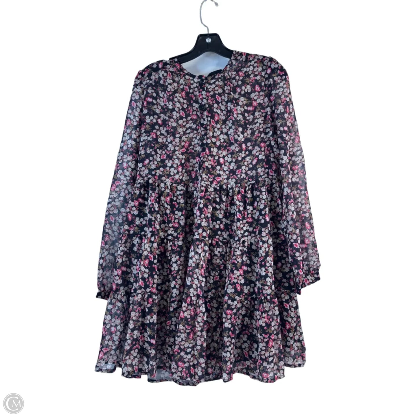 Dress Casual Short By Clothes Mentor In Black & Pink, Size: M