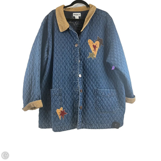 Jacket Other By Clothes Mentor In Blue & Brown, Size: 3x