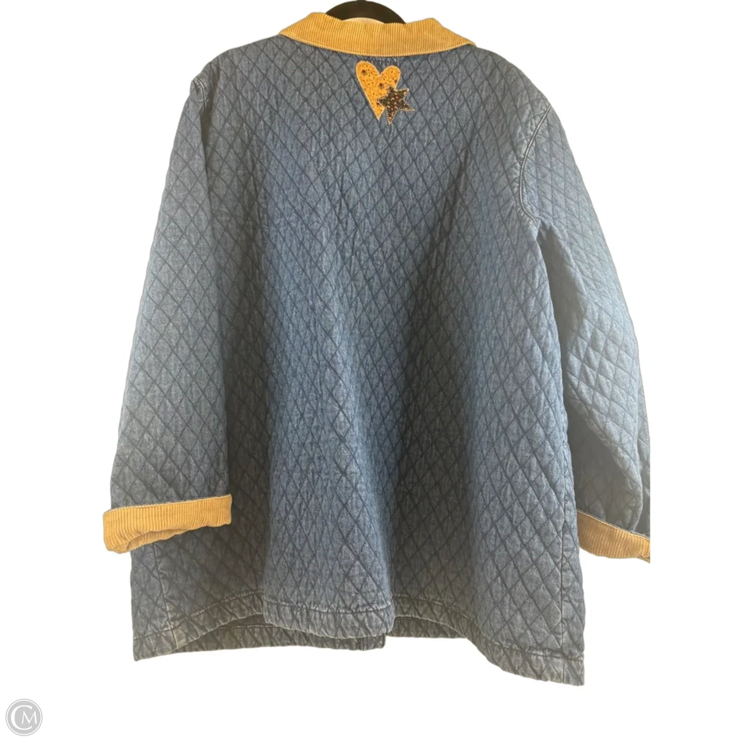 Jacket Other By Clothes Mentor In Blue & Brown, Size: 3x