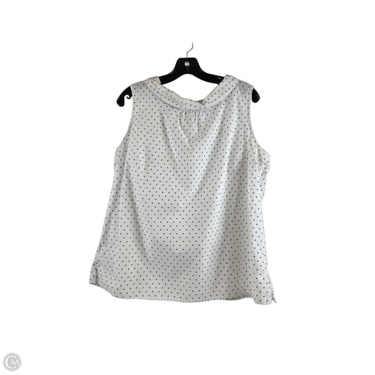 Top Sleeveless Basic By Talbots In Polkadot Pattern, Size: Xlp