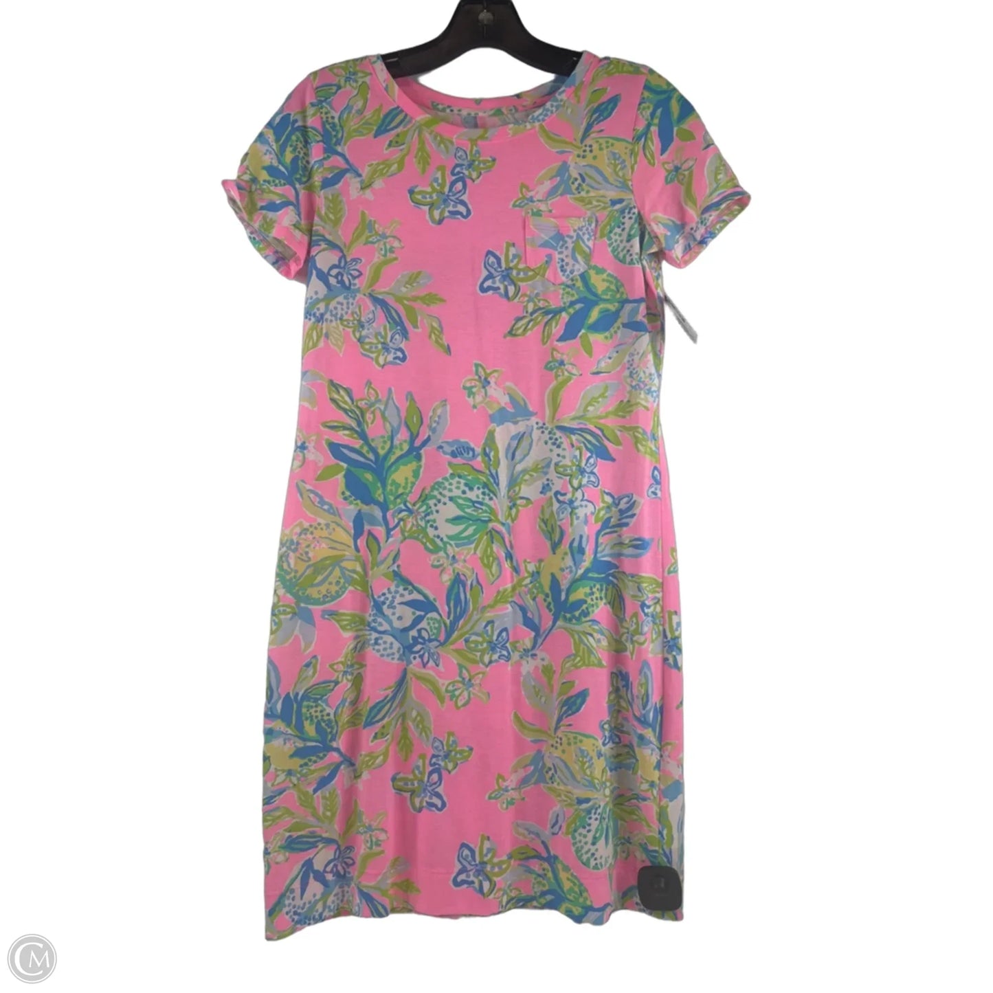 Dress Designer By Lilly Pulitzer In Green & Pink, Size: Xs