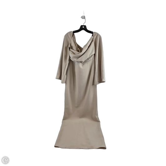 Dress Casual Midi By Shein In Tan, Size: M