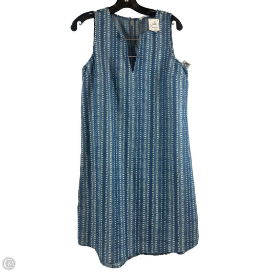 Dress Casual Midi By Clothes Mentor In Blue & White, Size: S
