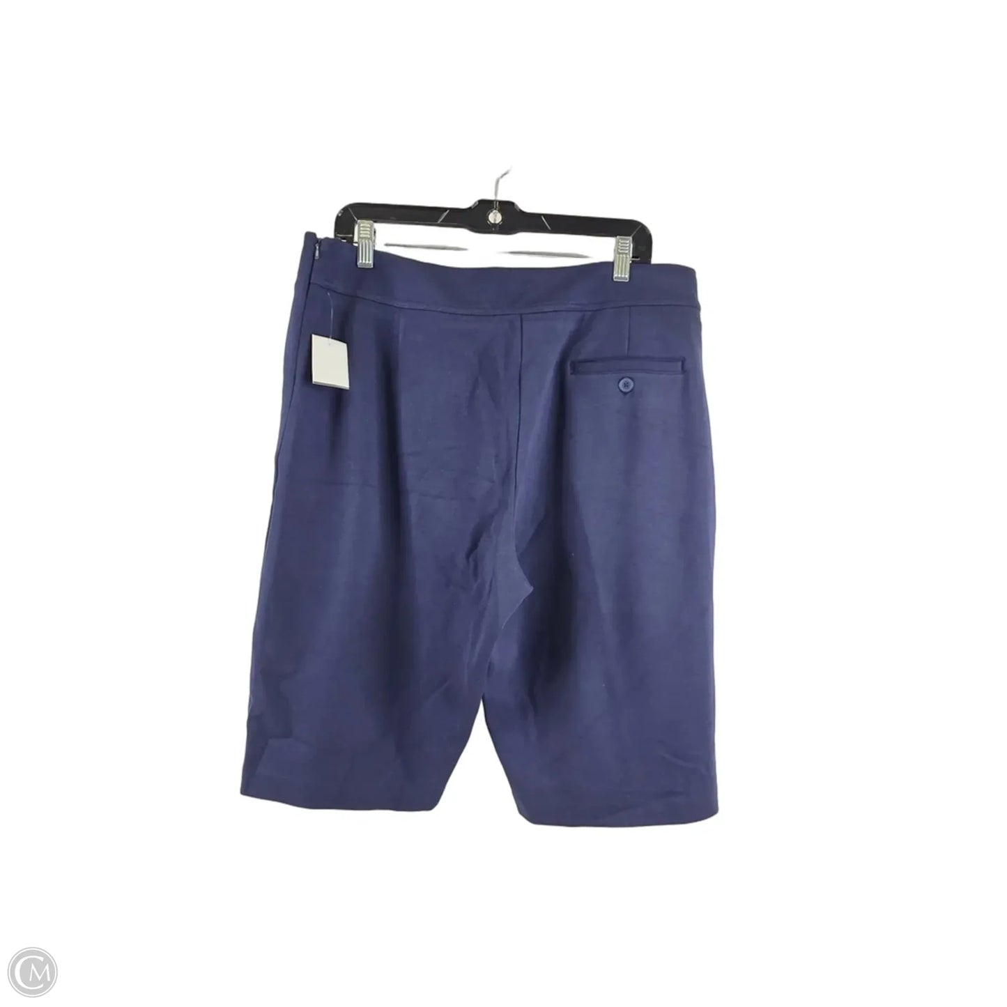 Shorts By Greg Norman In Navy, Size: 14