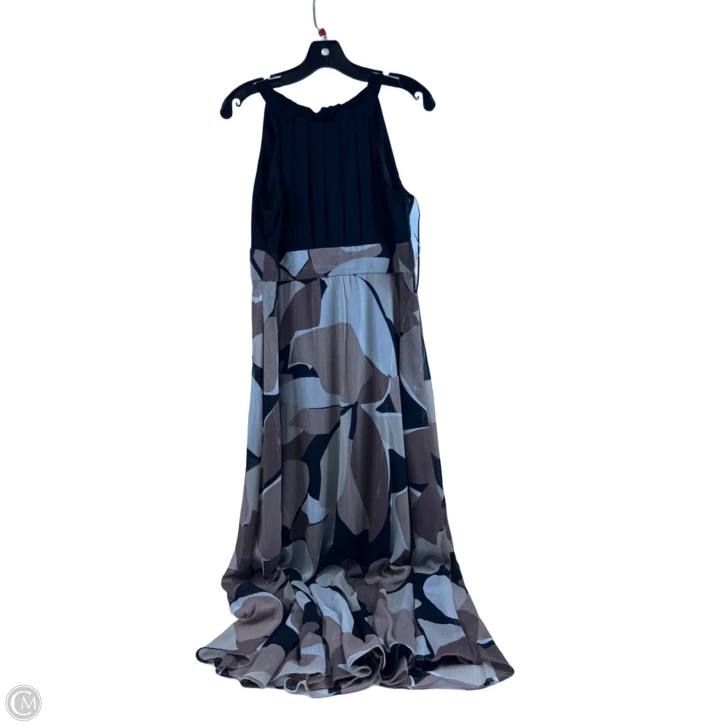 Dress Casual Maxi By R And M Richards In Black & Brown, Size: Mp