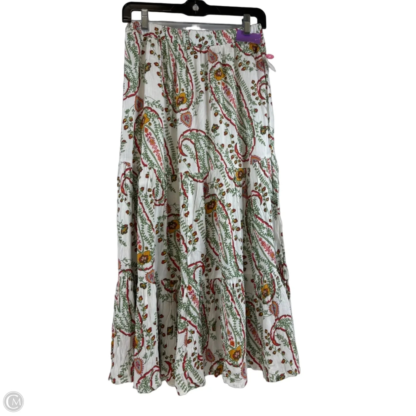 Skirt Maxi By George In Green & Red, Size: 4