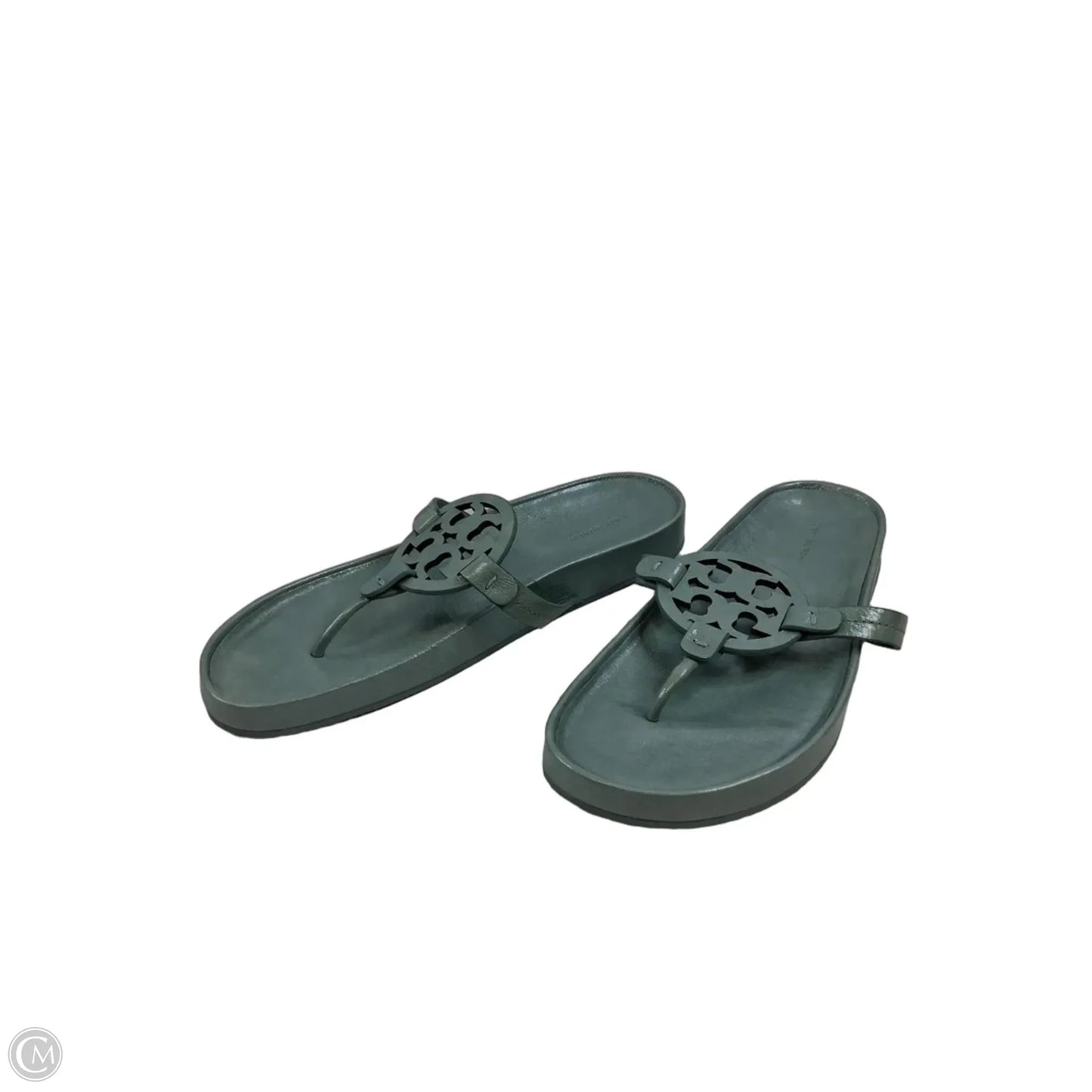 Sandals Designer By Tory Burch In Teal, Size: 12