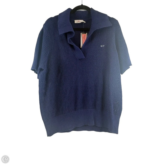 Top Short Sleeve By Vineyard Vines In Blue, Size: Xl