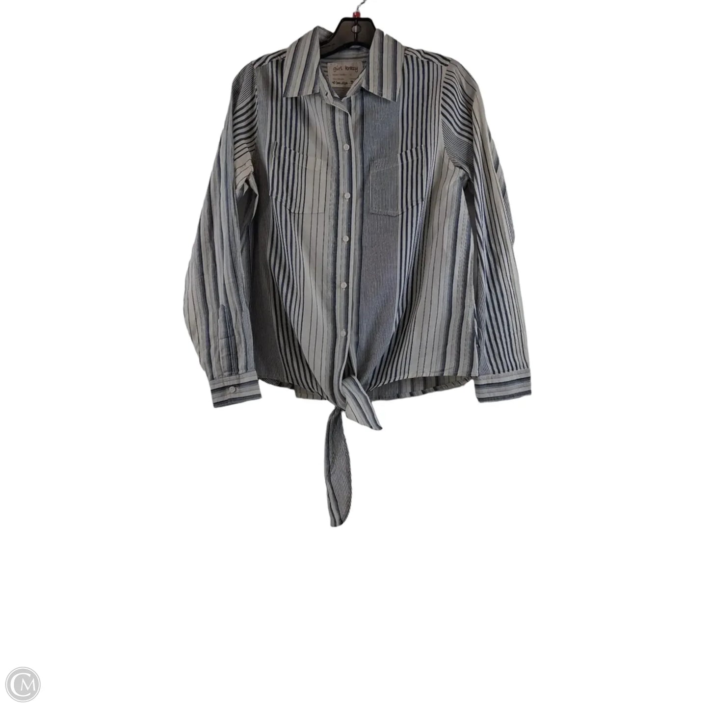 Top Long Sleeve By Clothes Mentor In Striped Pattern, Size: S