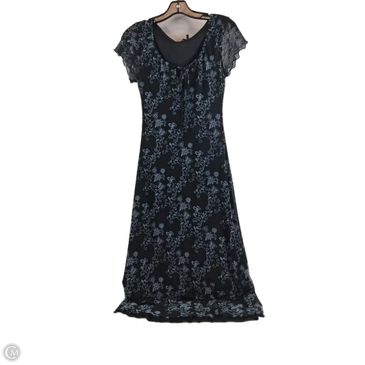 Dress Casual Maxi By Clothes Mentor In Black & Blue, Size: Xs