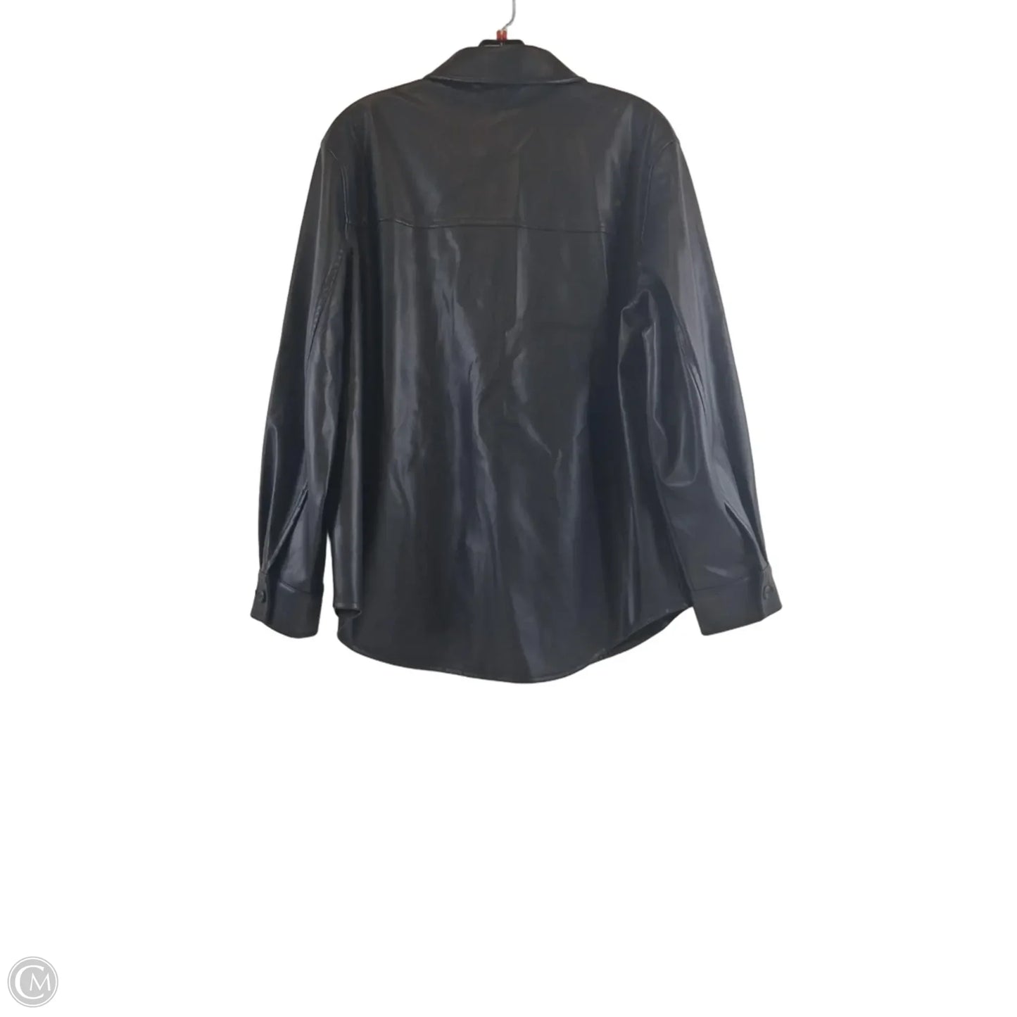 Top Long Sleeve By Calvin Klein In Black, Size: S