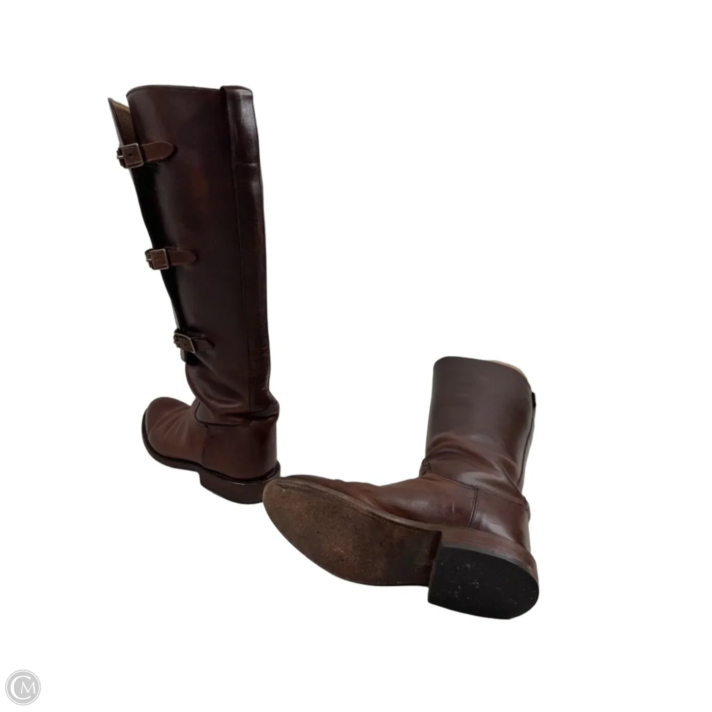 Boots Over-the-knee Flats By Lucchese In Brown, Size: 7