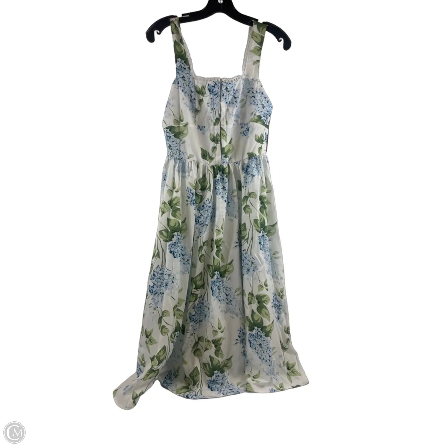 Dress Casual Midi By Clothes Mentor In Blue & Green, Size: S