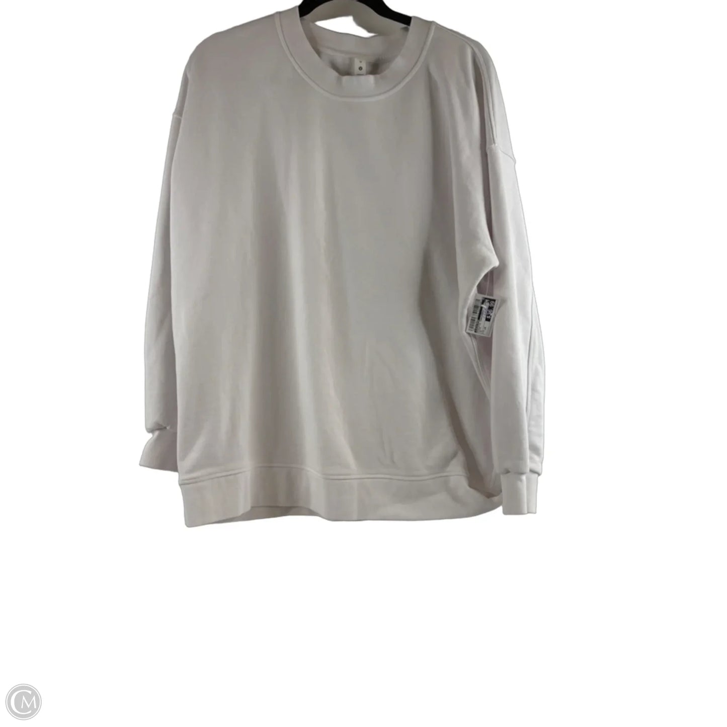 Athletic Sweatshirt Crewneck By Lululemon In White, Size: 10