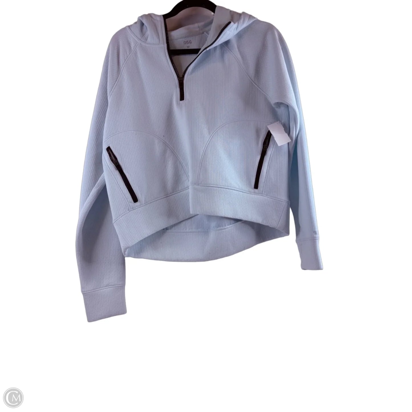 Athletic Sweatshirt Hoodie By Dsg Outerwear In Blue, Size: M