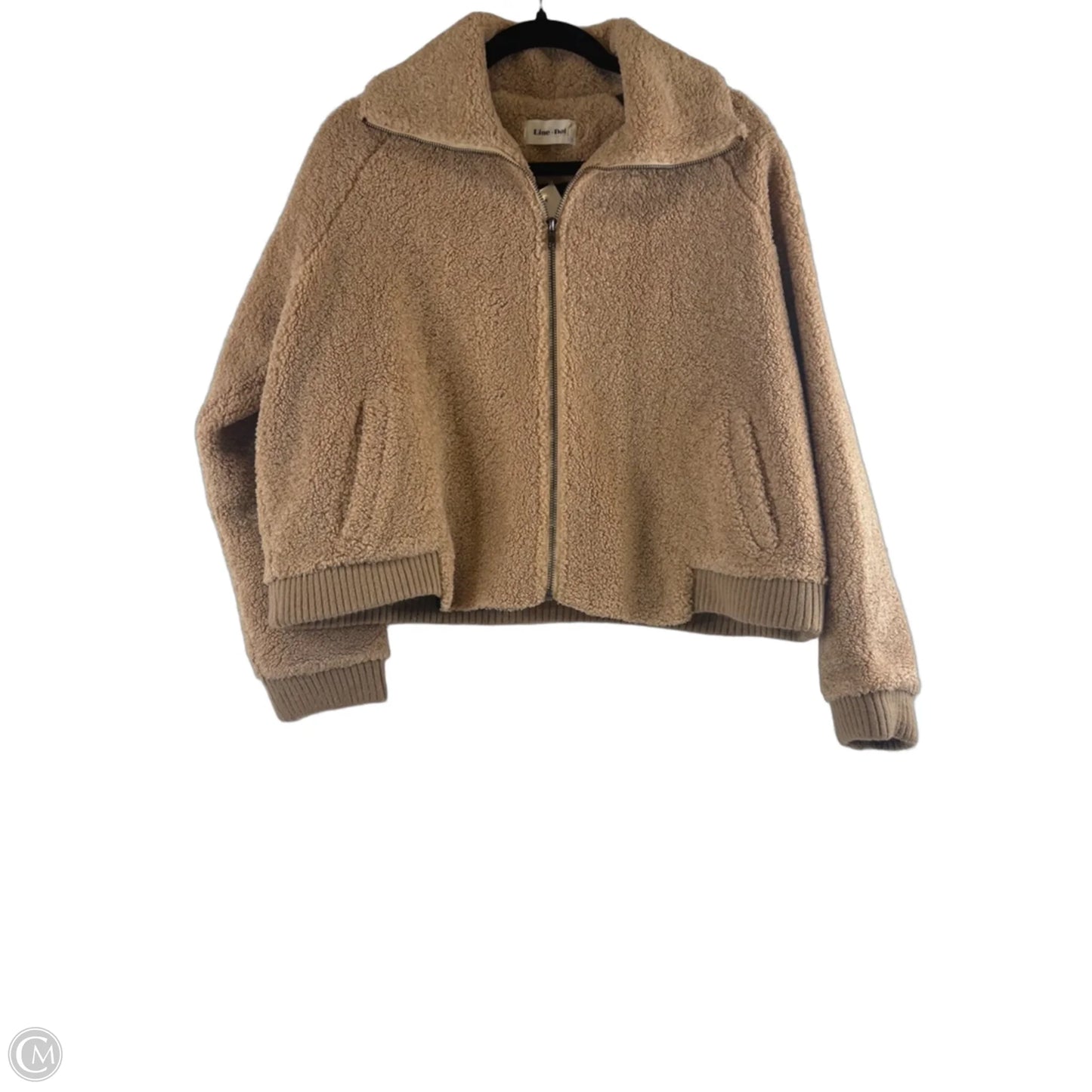 Jacket Faux Fur & Sherpa By Line & Dot In Tan, Size: M