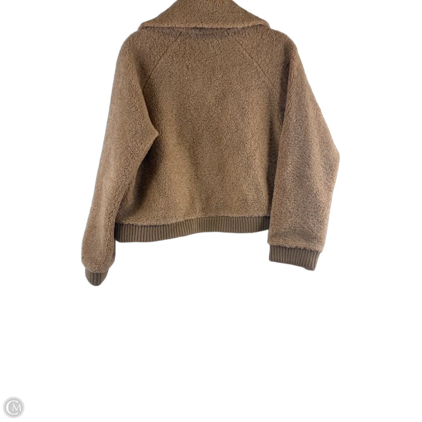 Jacket Faux Fur & Sherpa By Line & Dot In Tan, Size: M