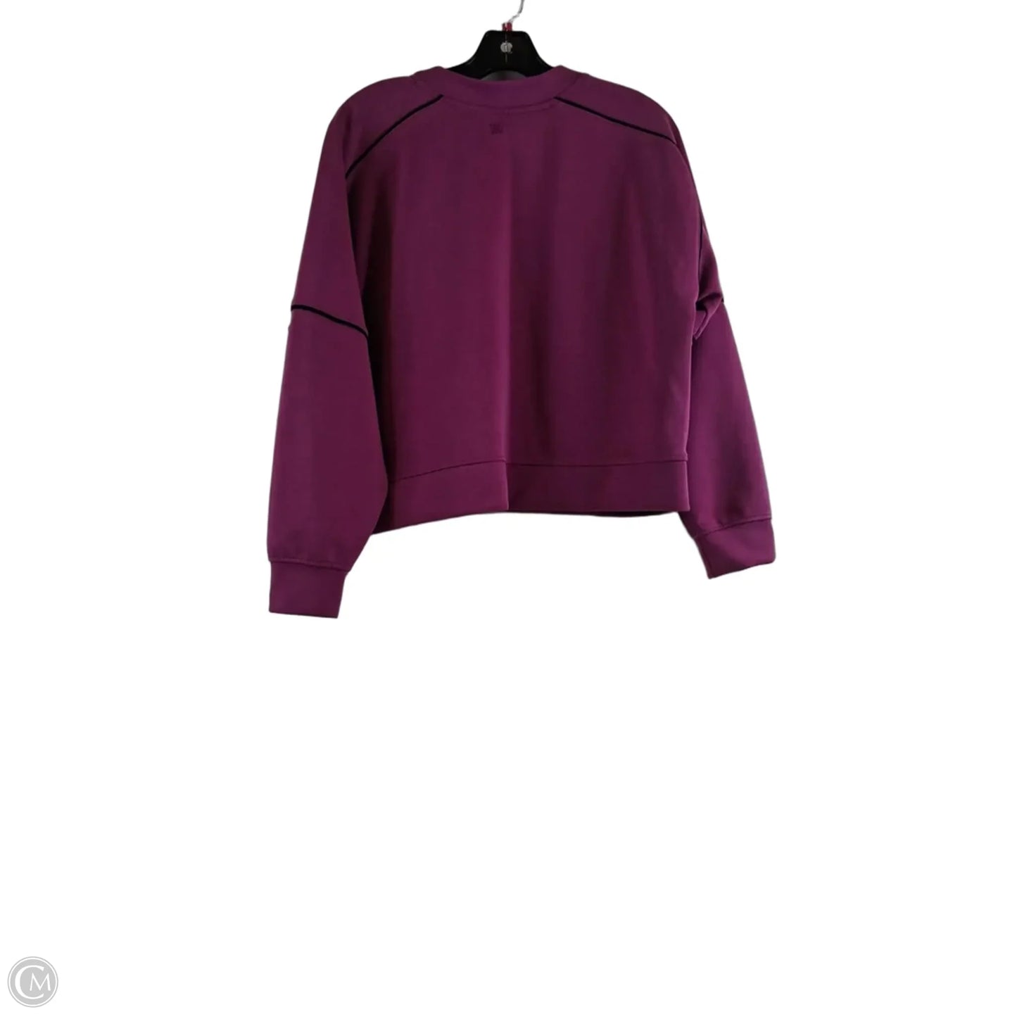 Athletic Top Long Sleeve Crewneck By All In Motion In Black & Pink, Size: M