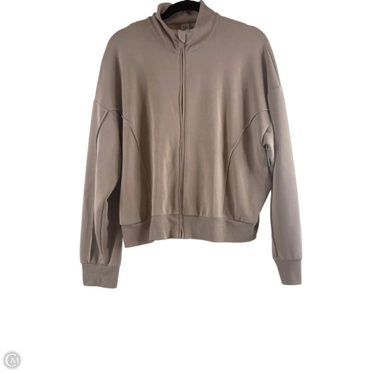 Athletic Jacket By Clothes Mentor In Brown, Size: L