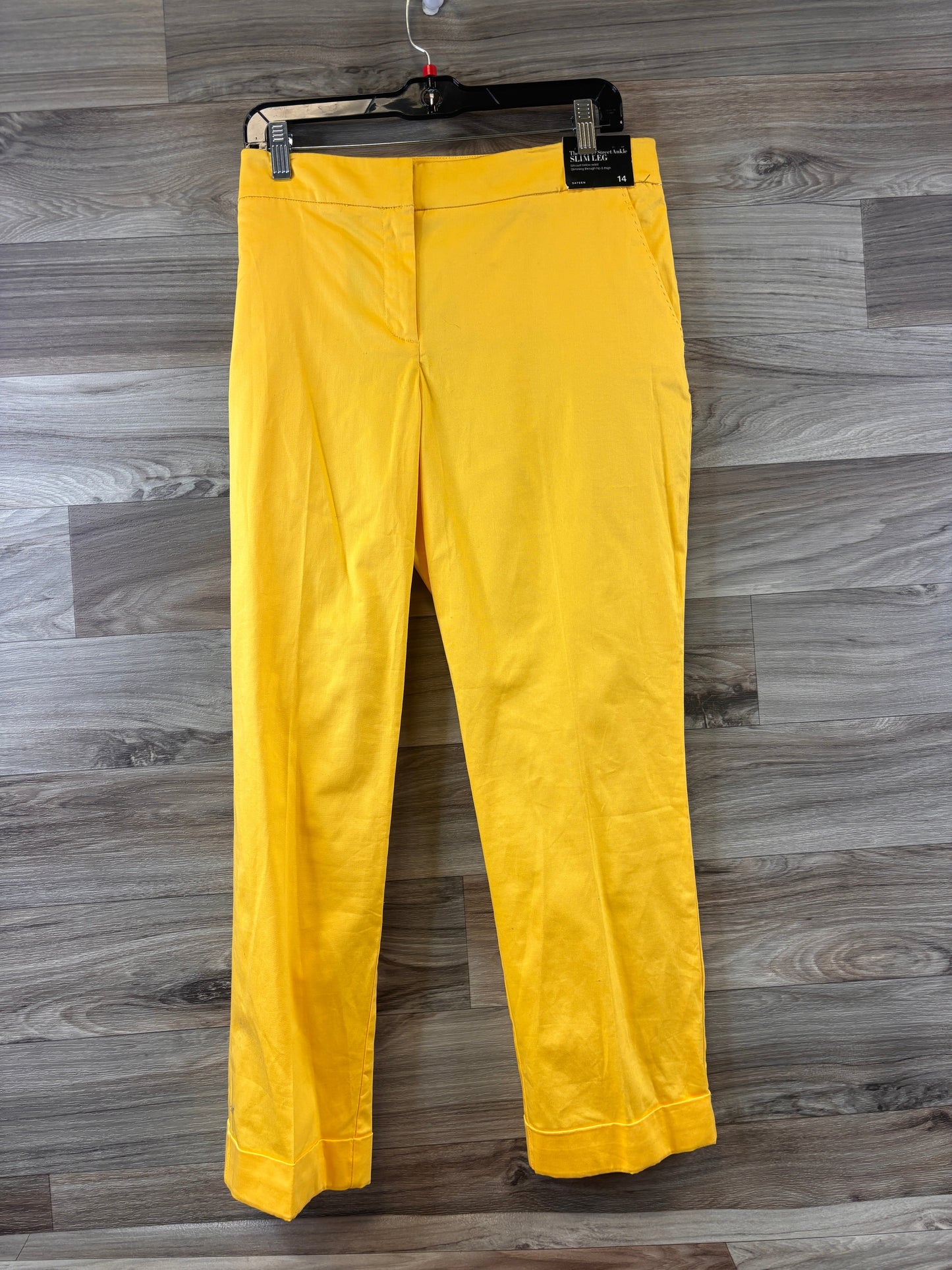 Pants Dress By New York And Co In Yellow, Size: 14