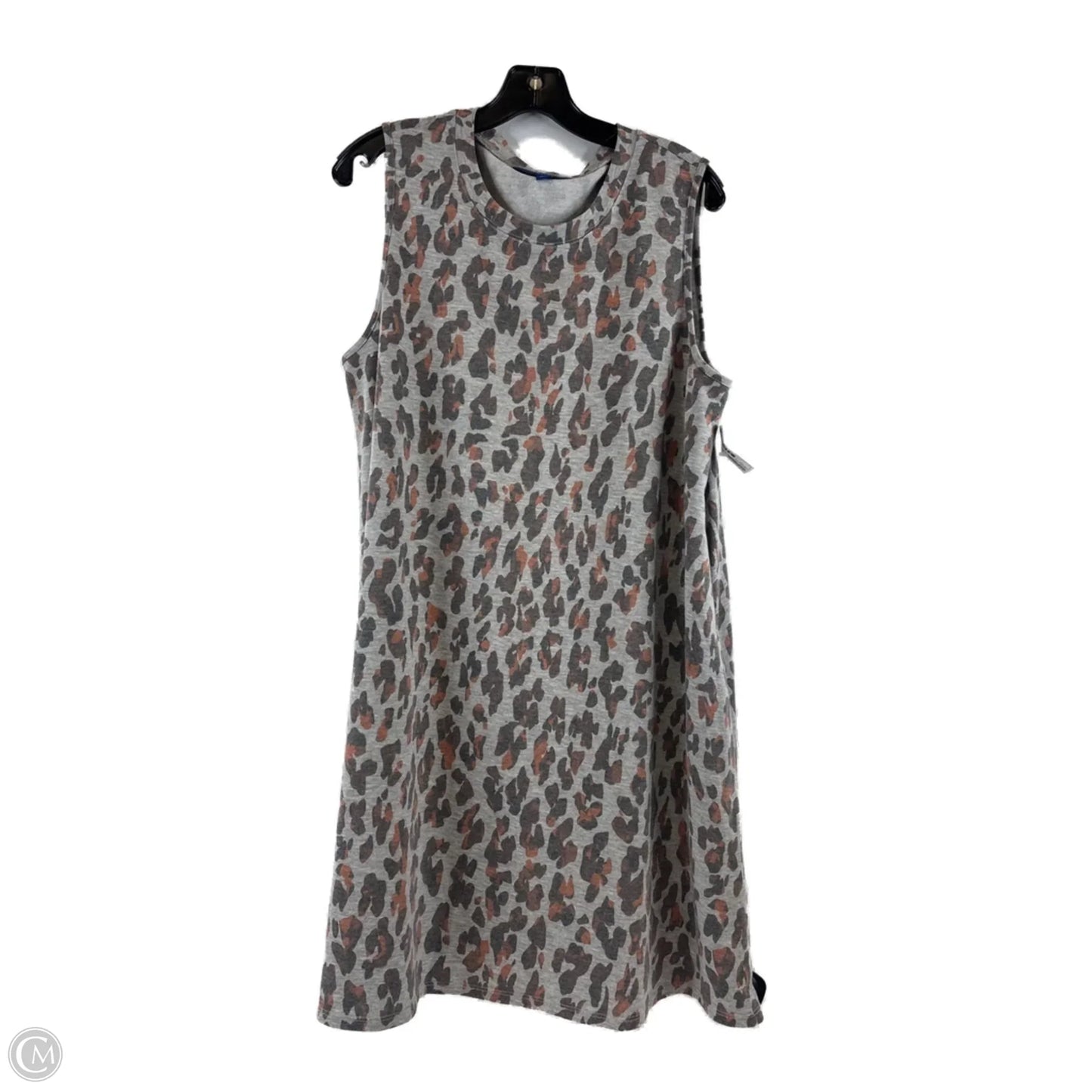 Dress Casual Midi By Apt 9 In Animal Print, Size: Xl