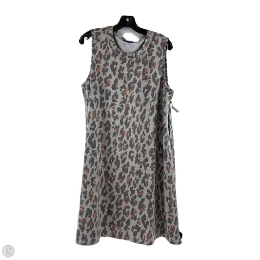 Dress Casual Midi By Apt 9 In Animal Print, Size: Xl
